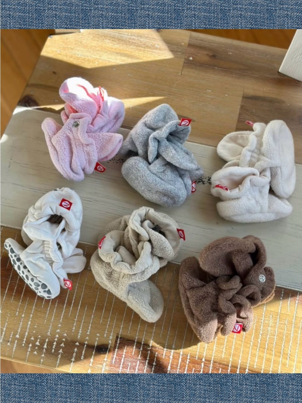 Zutano Baby Booties 3M-6M